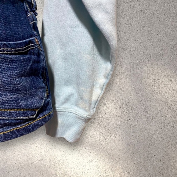 !! SOLD DO NOT BUY !! VS PINK Light Blue Cropped Hoodie - Picture 4 of 4